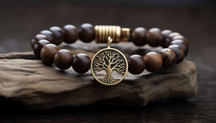 bracelet arbre de vie en pierre naturelle