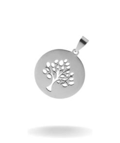 médaille arbre de vie en acier