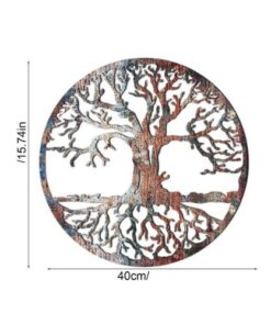 cadre rond arbre de vie en métal dimensions