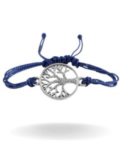 bracelet arbre de vie avec cordon bleu