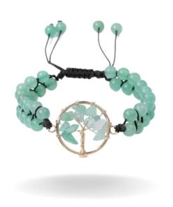 bracelet arbre de vie en pierre naturelle bleu turquoise