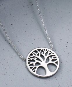 collier arbre de vie en acier inoxydable