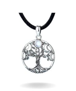 collier arbre de vie avec lune