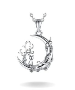 collier arbre de vie phase de lune en argent