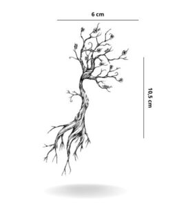 dimension tatouage temporaire arbre de vie