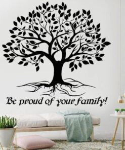 sticker arbre de vie be proud of your family