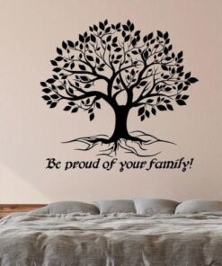 sticker arbre de vie be proud of your family