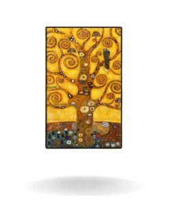 tableau arbre de vie gustav klimt avce fond jaune